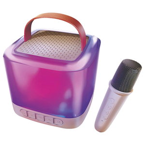 Coby Wireless LED Karaoke Speaker with Microphone