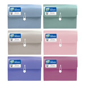Bazic 13-Pocket Expanding File Morandi Edition Folder color may vary