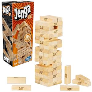 Classic Jenga Game with Genuine Hardwood Blocks