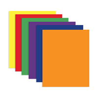 Bazic 2-Pockets Portfolios - Asst. Colors