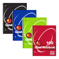 Bazic Quad-Ruled 4-1 Notebook