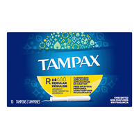 Tampax Cardboard Regular Absorbency Tampons 10ct