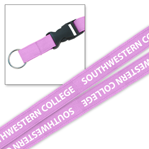 MCM 3/4" Woven Pink Lanyard