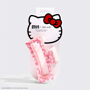 KITSCH - Hello Kitty X Kitsch Recycled Jumbo Open Clawclip-Pink Kitty