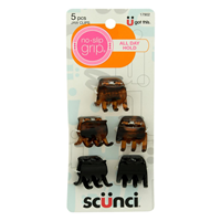 Scunci Chunky Jaw Clips Small 5pk