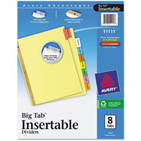 Avery Dividers 8 Big Tab Color