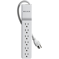 Belkin 6 Outlet Surge Protector w/2.5ft Cord