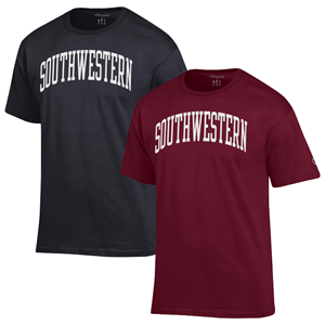 Champion Basic Tee Arch Southwestern White Lettering