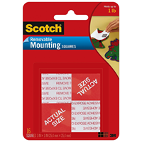 Scotch Removable Mounting Squares 16PK