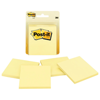 3M Post-it Notes 3" x 3" Canary Yellow 4PK