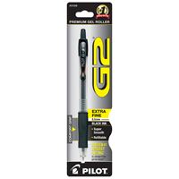Pilot G2 Extra Fine 0.5mm Black Ink Pen 1PK