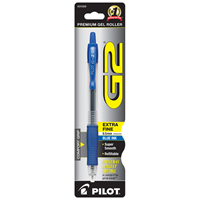 Pilot G2 Extra Fine 0.5mm Blue Ink Pen 1PK