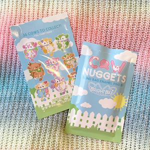 Bright Bat Designs - Cow Nugget Enamel Pin Blind Bag