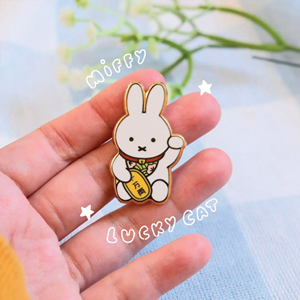 byUme Co. - Lucky Bunny Enamel Pin - main view