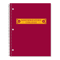 Southwestern College Est 1961 Digi-Print 1 Subject Notebook