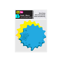 Redi-Tag Thought Bubbles Star Shaped Sticky Notes