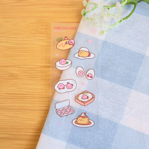byUme Co. - Pink Blob Egg Cafe Sticker Sheet