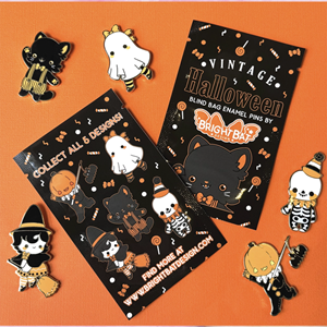 Bright Bat Designs - Vintage Halloween Blind Bag Enamel Pins